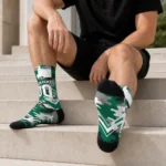 Dallas Stars Socks Custom Woodland Camo Green Best Selling