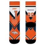 Denver Broncos Socks Custom Arrow Blocks Orange Best Selling
