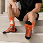 Denver Broncos Socks Personalized Star Stripes Orange White Best Selling