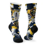 Denver Nuggets Socks Customized Woodland Camo Blue Best Selling