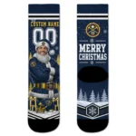Denver Nuggets Socks Personalized Snowy Scene Blue White Best Selling
