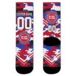 Detroit Pistons Socks Personalized Woodland Camo Red Best Selling