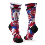 Detroit Pistons Socks Personalized Woodland Camo Red Best Selling