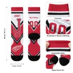 Detroit Red Wings Socks Custom Arrow Blocks Red Best Selling