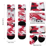 Detroit Red Wings Socks Customized Woodland Camo Red Best Selling