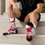 Detroit Red Wings Socks Customized Woodland Camo Red Best Selling