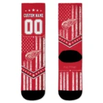 Detroit Red Wings Socks Personalized Star Stripes Red White Best Selling