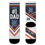 Detroit Tigers Socks - Custom Pinstripe Chevron Navy White