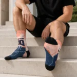 Detroit Tigers Socks Customized Geometric Tech Navy Best Selling