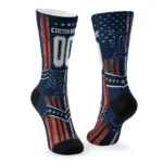 Detroit Tigers Socks Personalized Star Stripes Navy White Best Selling