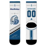 Drake Bulldogs Socks Customized Nautical Icons Blue White Best Selling