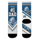 Drake Bulldogs Socks Customized Pinstripe Chevron Blue White Best Selling
