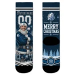 Drake Bulldogs Socks Customized Snowy Scene Blue White Best Selling