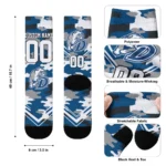 Drake Bulldogs Socks Customized Woodland Camo Blue Best Selling