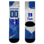Duke Blue Devils Socks Custom Geometric Tech Blue Best Selling