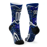 Duke Blue Devils Socks Custom Leopard Print Blue Black Best Selling