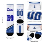 Duke Blue Devils Socks Custom Nautical Icons Blue White Best Selling