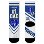 Duke Blue Devils Socks Custom Pinstripe Chevron Blue White Best Selling
