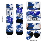 Duke Blue Devils Socks Custom Woodland Camo Blue Best Selling
