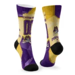 East Carolina Pirates Socks Personalized Geometric Tech Purple Best Selling