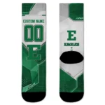 Eastern Michigan Eagles Socks Personalized Geometric Tech Green Best Selling