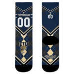 Fiu Panthers Socks Custom Argyle Pattern Blue Best Selling