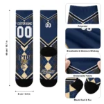 Fiu Panthers Socks Custom Argyle Pattern Blue Best Selling