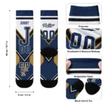 Fiu Panthers Socks Custom Arrow Blocks Blue Best Selling