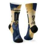 Fiu Panthers Socks Custom Geometric Tech Blue Best Selling