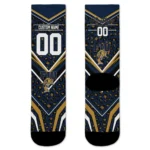 Fiu Panthers Socks Custom Leopard Print Blue Black Best Selling