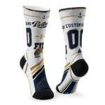 Fiu Panthers Socks Custom Nautical Icons Blue White Best Selling