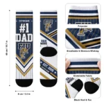 Fiu Panthers Socks Custom Pinstripe Chevron Blue White Best Selling