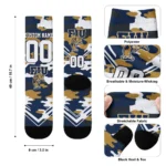 Fiu Panthers Socks Custom Woodland Camo Blue Best Selling