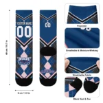 Florida Atlantic Owls Socks Personalized Argyle Pattern Blue Best Selling