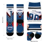 Florida Atlantic Owls Socks Personalized Arrow Blocks Blue Best Selling