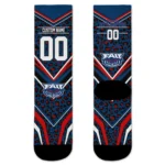 Florida Atlantic Owls Socks Personalized Leopard Print Blue Black Best Selling