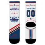 Florida Atlantic Owls Socks Personalized Nautical Icons Blue White Best Selling