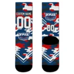 Florida Atlantic Owls Socks Personalized Woodland Camo Blue Best Selling