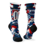 Florida Atlantic Owls Socks Personalized Woodland Camo Blue Best Selling