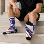 Florida Gators Socks Customized Pinstripe Chevron Blue White Best Selling
