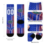 Florida Gators Socks Customized Star Stripes Blue White Best Selling