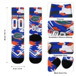 Florida Gators Socks Customized Woodland Camo Blue Best Selling