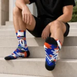 Florida Gators Socks Customized Woodland Camo Blue Best Selling