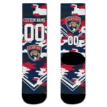 Florida Panthers Socks Custom Woodland Camo Red Best Selling