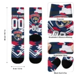 Florida Panthers Socks Custom Woodland Camo Red Best Selling