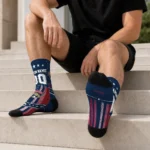 Florida Panthers Socks Customized Star Stripes Red White Best Selling