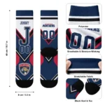 Florida Panthers Socks Personalized Arrow Blocks Red Best Selling