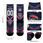 Florida Panthers Socks Personalized Leopard Print Red Black Best Selling
