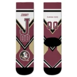 Florida State Seminoles Socks Personalized Arrow Blocks Garnet Best Selling