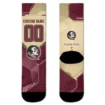Florida State Seminoles Socks Personalized Geometric Tech Garnet Best Selling